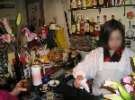 心斎橋バーカウンター内
