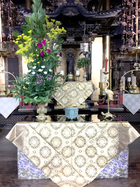 瑞興寺法要仏花